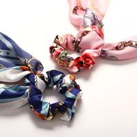 Fashion Creative Chain Printing Simulation Silk Scarf Headband main image 4