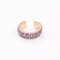 Wholesale Jewelry Lady Geometric Alloy Artificial Gemstones Earrings sku image 8