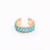 Wholesale Jewelry Lady Geometric Alloy Artificial Gemstones Earrings sku image 3