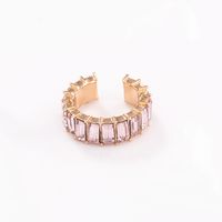 Wholesale Jewelry Lady Geometric Alloy Artificial Gemstones Earrings sku image 6