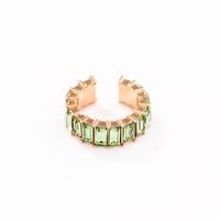 Wholesale Jewelry Lady Geometric Alloy Artificial Gemstones Earrings sku image 4