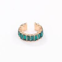 Wholesale Jewelry Lady Geometric Alloy Artificial Gemstones Earrings sku image 10