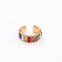 Wholesale Jewelry Lady Geometric Alloy Artificial Gemstones Earrings sku image 5