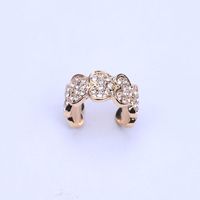 Simple Alloy Diamond Earrings Wholesale sku image 1