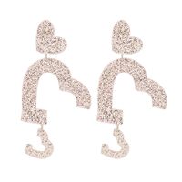 Boucles D&#39;oreilles Plaque Acrylique Amour Géométrique Rétro Coréen sku image 2