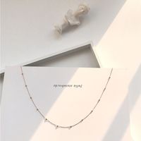 Simple Spacing Beads Short Necklace Wholesale sku image 2