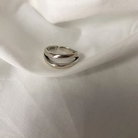 Wholesale Simple 925 Sterling Silver Geometric Open Ring sku image 1
