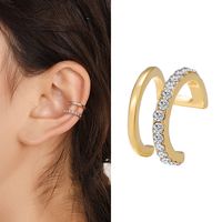Wholesale Jewelry Fashion U Shape Alloy Rhinestones Earrings sku image 2
