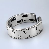 Korean Scale 925 Sterling Silver Opening Ring main image 2