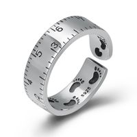 Korean Scale 925 Sterling Silver Opening Ring main image 6