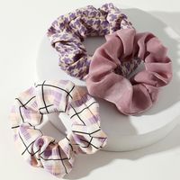Conjunto De Scrunchies De Pelo Con Estampado De Tela Floral Coreano De Nuevo Estilo De Moda main image 6