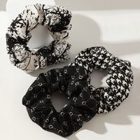 Conjunto De Scrunchies De Pelo Con Estampado De Tela Floral Coreano De Nuevo Estilo De Moda main image 9