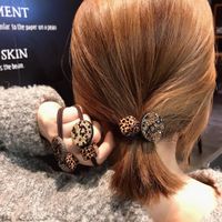 Corde À Cheveux En Diamant Avec Motif Léopard De Style Coréen main image 3