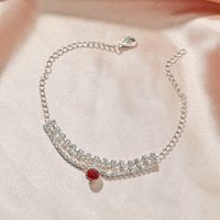 Bohemian Pearl Heart Diamond-encrusted Anklets Wholesale main image 4