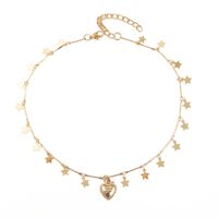 Fashion New Style Metal Love Star Clavicle Necklace main image 6