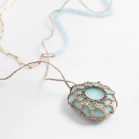 Mode Nouveau Style Long Collier De Perles De Riz En Résine Multicouche Tissée main image 4