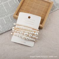 Conjunto De Pinzas De Pelo De Perlas De Imitación De Estilo Coreano sku image 1