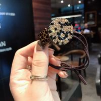 Corde À Cheveux En Diamant Avec Motif Léopard De Style Coréen sku image 1