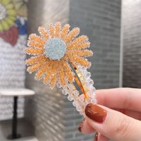 Korean Style Crystal Small Daisy Hair Clip sku image 10