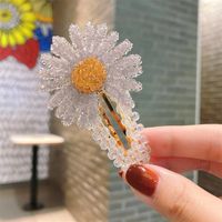 Korean Style Crystal Small Daisy Hair Clip sku image 11