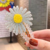 Korean Style Crystal Small Daisy Hair Clip sku image 12