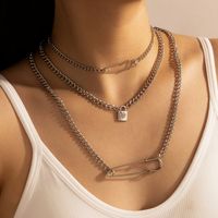 New Fashion Style Multi-layer Item Pendant Love Three-layer Necklace sku image 1