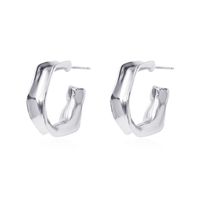 Fashion Geometric C-shaped Alloy Earrings sku image 2
