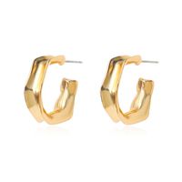 Fashion Geometric C-shaped Alloy Earrings sku image 3