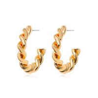 Boucles D&#39;oreilles En Alliage Géométrique En Forme De C sku image 1