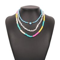 Bohemian Color Beads Pearl Multilayer Necklace sku image 1