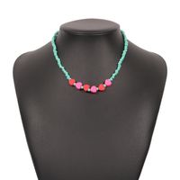 Bohemian Heart Beads Chain Necklace Wholesale sku image 1