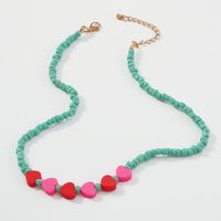 Bohemian Heart Beads Chain Necklace Wholesale main image 4