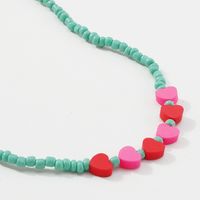Bohemian Heart Beads Chain Necklace Wholesale main image 5