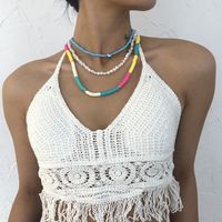 Bohemian Color Beads Pearl Multilayer Necklace main image 3