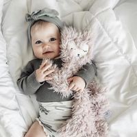 Mode Einfarbig Geknotete Hasenohr Babymütze main image 5