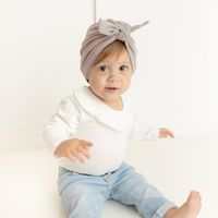 Mode Einfarbig Geknotete Hasenohr Babymütze main image 4