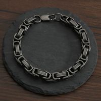 Hip Hop Stainless Steel Double-sided Necklace Bracelet sku image 1