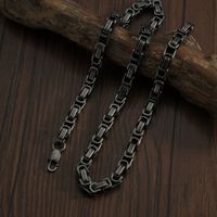 Hip Hop Stainless Steel Double-sided Necklace Bracelet sku image 2