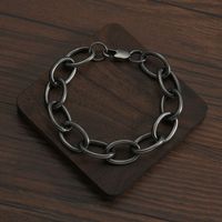 Hip-hop Titanium Steel Thick Chain O-shaped Bracelet sku image 1