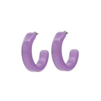 Summer Geometric C-shaped Resin Earrings main image 6