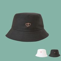 New Korean Fashion Simple Style Love Wide-brimmed Sunshade Fisherman Hat main image 1