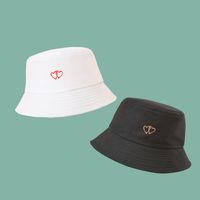 New Korean Fashion Simple Style Love Wide-brimmed Sunshade Fisherman Hat main image 3