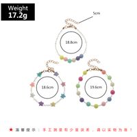 Bracelet Pour Enfants De Perles De Couleur De Dessin Animé Mignon De Style Coréen main image 6