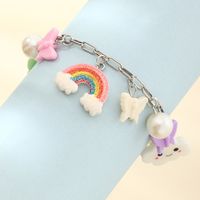 Fashion Rainbow Cloud Five-pointed Star Children's Bracelet main image 2