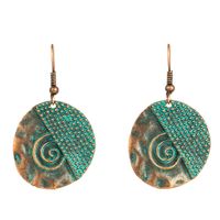 Retro Circle Concave Irregular Alloy Earrings Wholesale main image 6