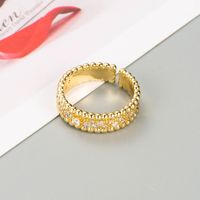 Fashion Geometric Cross Star Copper Micro-inlaid Zircon Ring main image 4