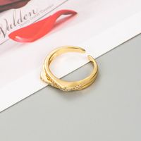 Fashion Irregular Opening Micro-inlaid Zircon Ring Wholesale main image 5