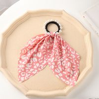 Korea's New Floral Fashion Pearl Bow Tie Hair Scrunchies sku image 2