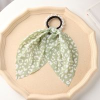 Korea's New Floral Fashion Pearl Bow Tie Hair Scrunchies sku image 4