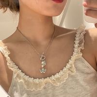 Collier Multicouche Pendentif Coeur De Mode Petit Ange En Gros sku image 2